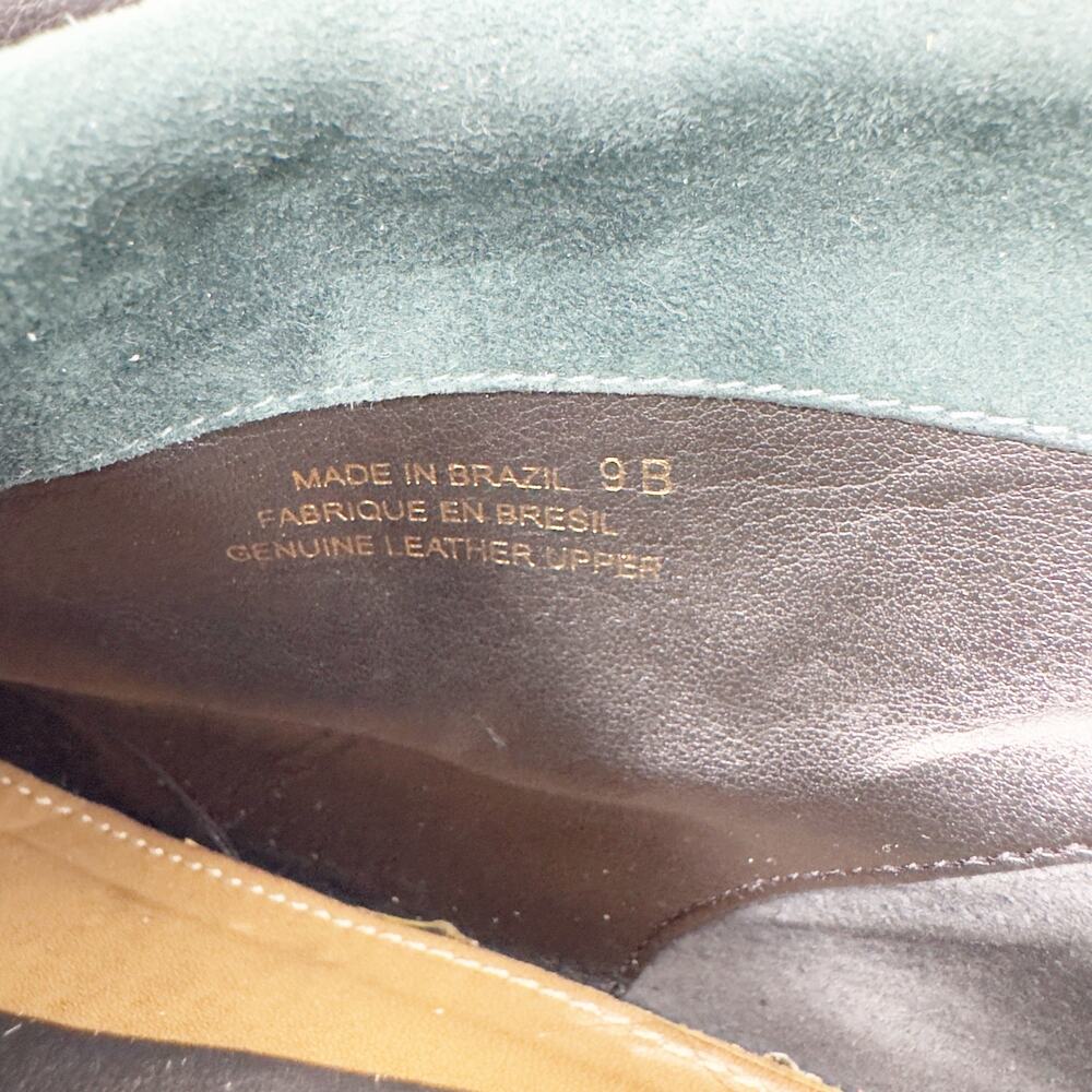 Schuler & Sons Philadelphia Womens Suede Contrast Cuff Leather Black Booties 9B - Picture 7 of 7